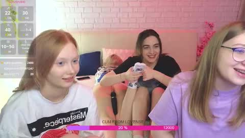 Snapshot of _ramune_ chatting on 02.25.25 Merlizz Eva Jane Mila Nicole left to right online show from 02.25.25