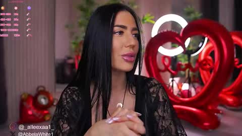 Snapshot of abbela_white chatting on 02.14.25 Alexa online show from 02.14.25