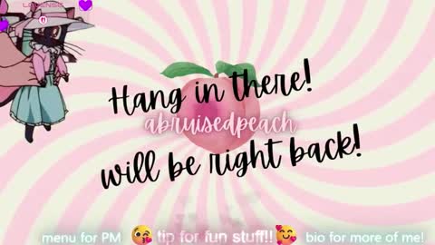 Snapshot of abruisedpeach chatting on 02.14.26 Peach online show from 02.14.26