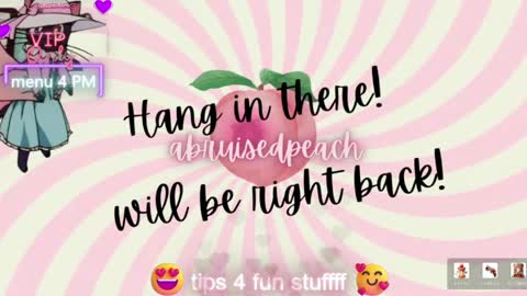 Snapshot of abruisedpeach chatting on 05.19.26 Peach online show from 05.19.26