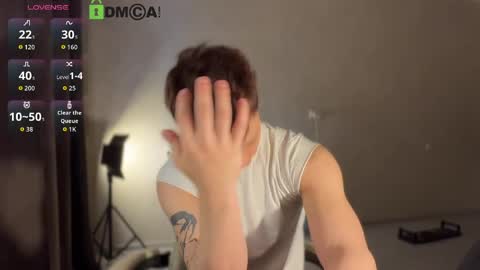 Snapshot of adampolerno chatting on 05.20.26 Hi Im Adam Glad to see u here 3 And its my first day online show from 05.20.26