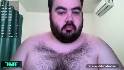 Snapshot of alexxxbear chatting on 02.22.26 alexxxbear online show from 02.22.26