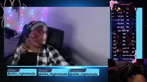 Allie Nightshade online show from 12.29.24
