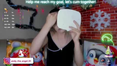 Snapshot of andy_angel1 chatting on 12.22.25 andy angel online show from 12.22.25