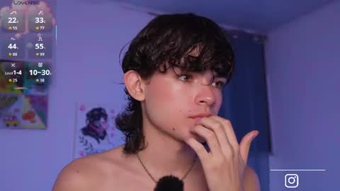 Snapshot of angelocute_ chatting on 07.14.26 Angelo I work from home this is my room online show from 07.14.26