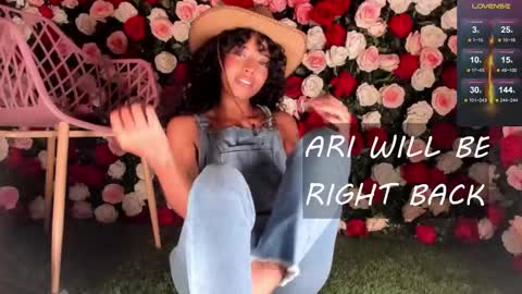 Snapshot of ariella_ruiz chatting on 02.25.25 A R I   online show from 02.25.25