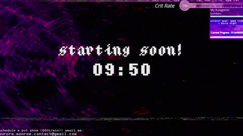 Snapshot of auragotchi chatting on 12.15.24 Aurora  Aura online show from 12.15.24