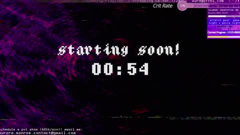 Snapshot of auragotchi chatting on 01.25.25 Aurora  Aura online show from 01.25.25