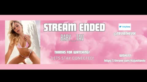 Snapshot of baby_tav chatting on 02.21.25 Baby Tavia online show from 02.21.25