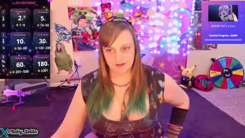 Snapshot of babyzelda chatting on 01.03.25 BabyZelda online show from 01.03.25