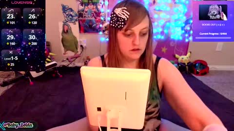 Snapshot of babyzelda chatting on 01.31.25 BabyZelda online show from 01.31.25