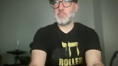 Snapshot of badboymusician chatting on 10.18.25 RockHardDrummer online show from 10.18.25