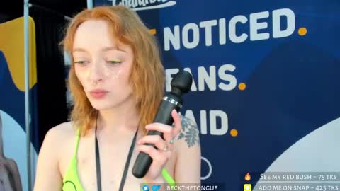 Snapshot of beckthetongue chatting on 10.24.25 Beck the tongue online show from 10.24.25