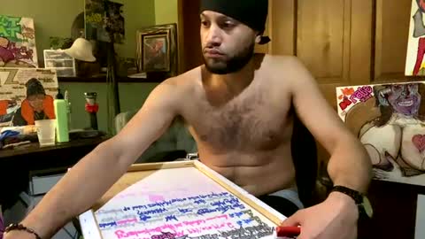Snapshot of bigwalkdog12 chatting on 01.25.25 Floppyphallus online show from 01.25.25