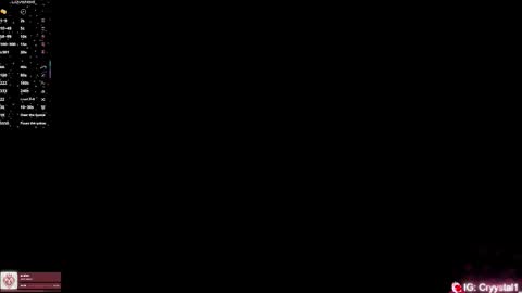 Snapshot of black_cryystal chatting on 11.10.25 Crystal3 online show from 11.10.25