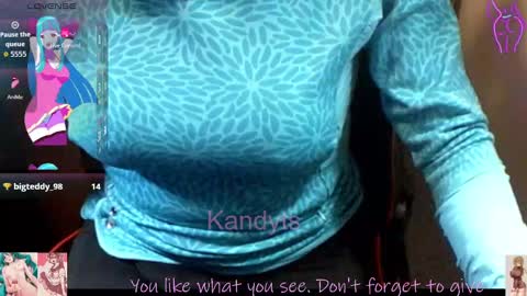 Snapshot of blkandy23 chatting on 10.04.25 Kandyts online show from 10.04.25