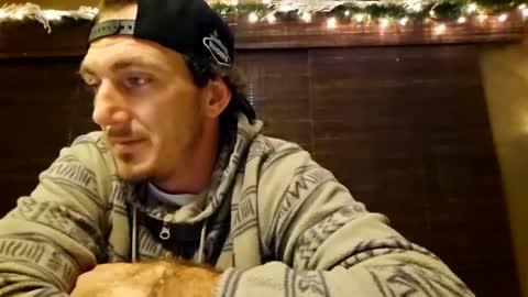 Snapshot of bluecollarfck chatting on 12.22.24 Dominick Wyte online show from 12.22.24