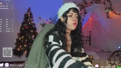 Snapshot of blushing_nymph chatting on 12.22.24 Im Nym Justa nymph on twitter and IG online show from 12.22.24