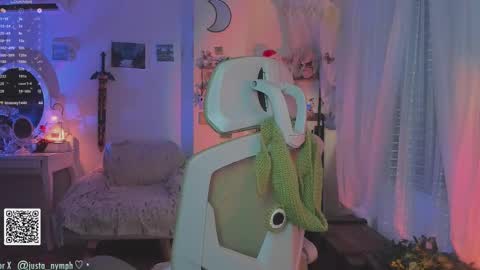 Snapshot of blushing_nymph chatting on 09.19.25 Im Nym Justa nymph on twitter and IG online show from 09.19.25