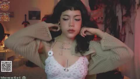 Snapshot of blushing_nymph chatting on 10.14.25 Im Nym Justa nymph on twitter and IG online show from 10.14.25