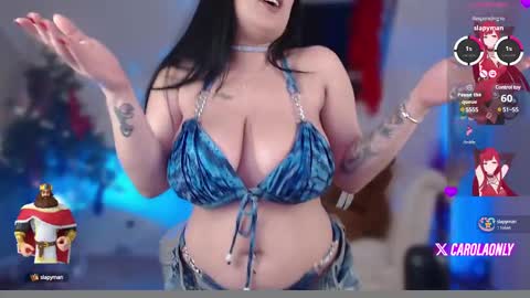 Snapshot of carolak chatting on 12.30.24 CarolaK online show from 12.30.24