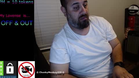 Snapshot of chunkymonkey420 chatting on 02.06.25 Spencer Smokey Bear online show from 02.06.25