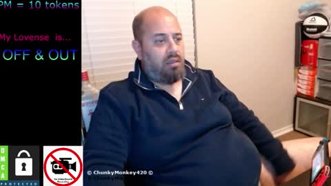 Snapshot of chunkymonkey420 chatting on 02.15.25 Spencer Smokey Bear online show from 02.15.25