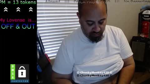 Snapshot of chunkymonkey420 chatting on 02.26.25 Spencer Smokey Bear online show from 02.26.25