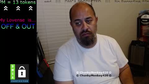 Snapshot of chunkymonkey420 chatting on 02.27.25 Spencer Smokey Bear online show from 02.27.25