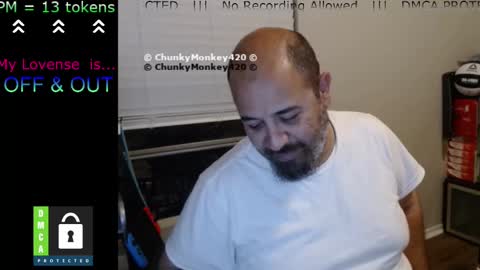 Snapshot of chunkymonkey420 chatting on 03.06.25 Spencer Smokey Bear online show from 03.06.25