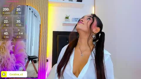 Coraline connected from 10 pm to 6 am Colombia time online show from 04.04.26