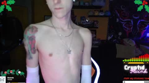 Snapshot of cryptidtwink chatting on 12.24.24 CryptidTwink online show from 12.24.24
