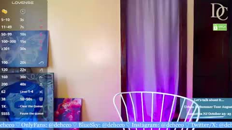 Snapshot of dchcco chatting on 07.19.26 Duchess Coco - Coco Puffs online show from 07.19.26