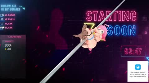 Snapshot of el_xox chatting on 12.04.24 el XoX online show from 12.04.24