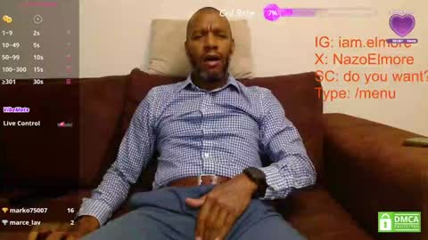 Snapshot of elmorenazogt chatting on 01.31.25 My name is Elmore. Please say hello I like to chat with you. If you have requests or dirty talk please use tip online show from 01.31.25
