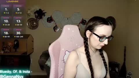 Snapshot of gennanyx chatting on 10.23.25 Genna Nyx online show from 10.23.25