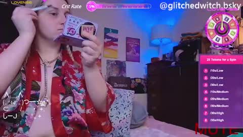 Snapshot of glitchwitch chatting on 02.27.25 Glitch online show from 02.27.25