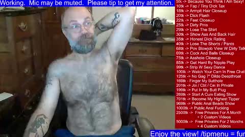 HairyDaddyBear69 online show from 01.21.25