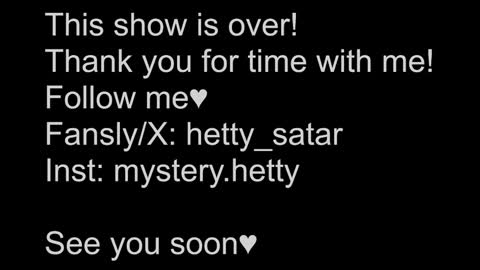 Snapshot of hetty_satar chatting on 01.25.25 Hi Im Kate My favorite tips 222 200111100 PVT open online show from 01.25.25