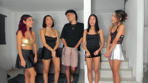 Snapshot of hornygirlsoncb chatting on 01.31.25 left to right april- giorgia - riley - annie online show from 01.31.25