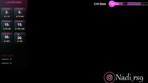 Snapshot of imnadiaroses chatting on 02.24.25 Nadia online show from 02.24.25