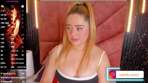 Snapshot of isabella_arias1 chatting on 03.07.25 Isabella Arias online show from 03.07.25