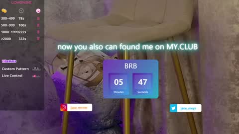 Snapshot of jane_meys chatting on 01.22.25 your kitty JANE roawww online show from 01.22.25