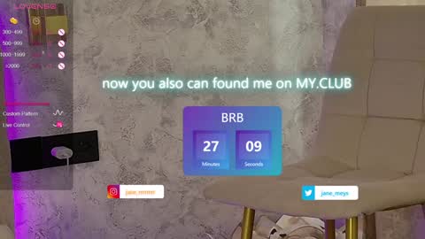 Snapshot of jane_meys chatting on 01.27.25 your kitty JANE roawww online show from 01.27.25