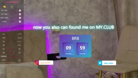 Snapshot of jane_meys chatting on 02.23.25 your kitty JANE roawww online show from 02.23.25