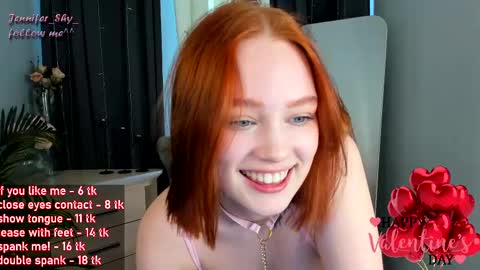 Snapshot of jennifer_shy_ chatting on 02.14.25 Jennifer online show from 02.14.25