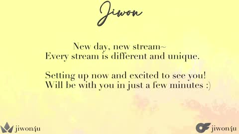 Jiwon online show from 01.18.25