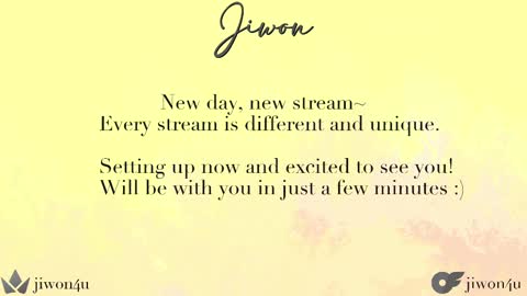 Jiwon online show from 02.14.25