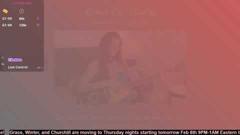 Grace 25 and UNSEEN FEMALE MYSTERY GUEST 19 online show from 02.06.25