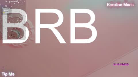 Snapshot of karoline_marin chatting on 01.22.25 Karoline online show from 01.22.25